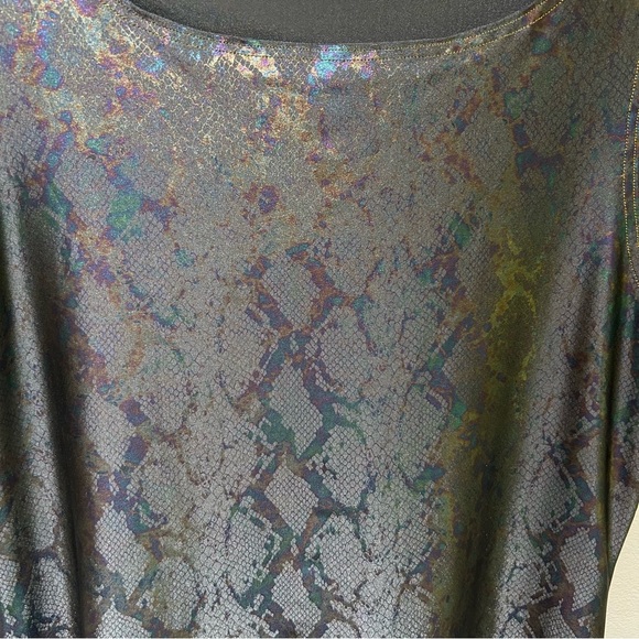 Iridescent Snake Print Stretch Sleeveless Hand-Made Dress in size Medium - Picture 3 of 12